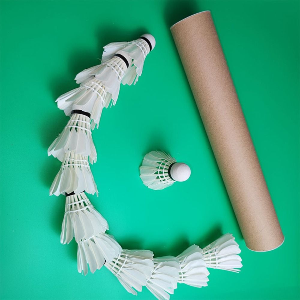 3/6/12Pcs 새로운 흰색 배드민턴 셔틀콕 내구성이 - Feather Shuttlecock 리뷰 및 가격