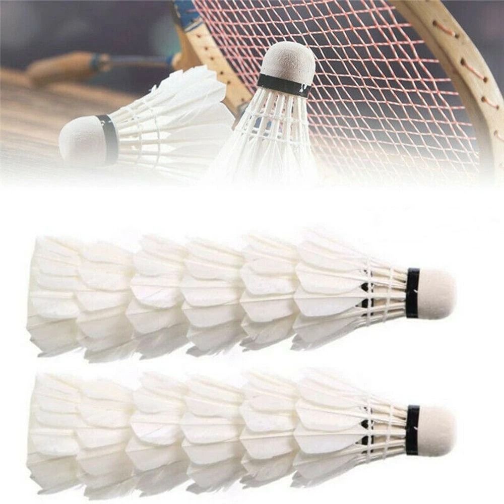 새로운 흰색 거위 깃털 배드민턴 셔틀콕 내구성 전문 배 - Feather Shuttlecock 리뷰 및 가격